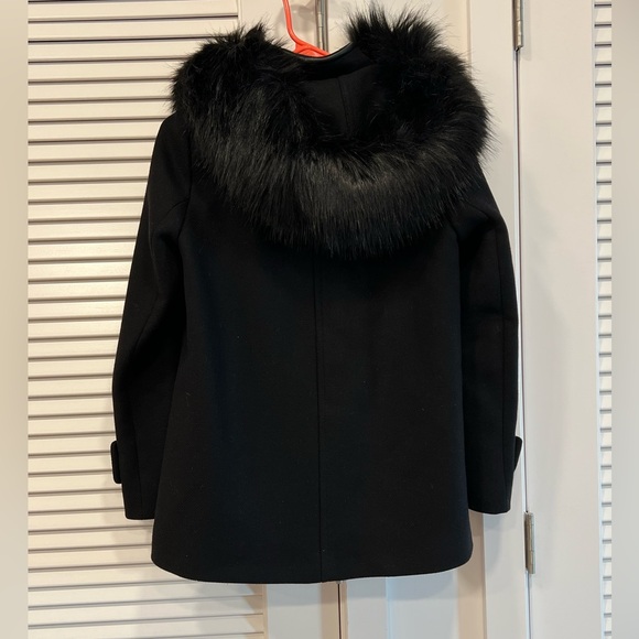 Zara black faux fur coat - Picture 2 of 3